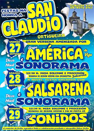 Festas Patronais de San Claudio en Ortigueira