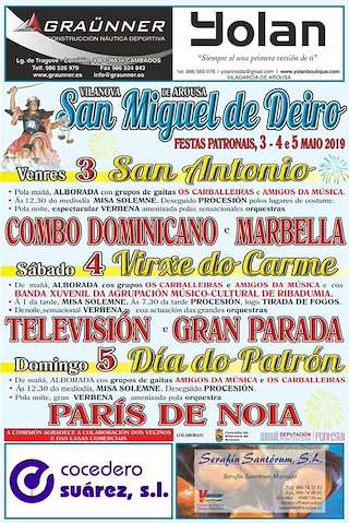 Festas Patronais de San Miguel de Deiro en Vilanova de Arousa