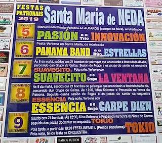 Festas Patronais de Santa María en Neda