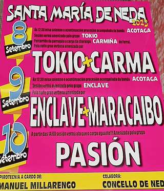 Festas Patronais de Santa María en Neda