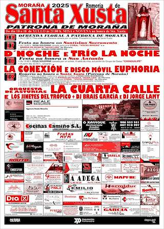 Festas Patronais de Santa Xusta (2026) en Moraña