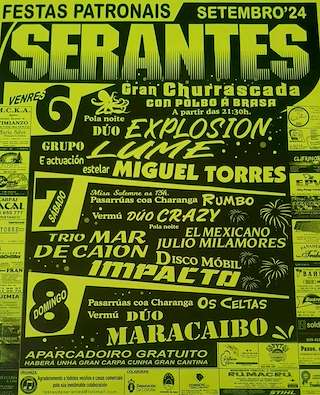 Festas Patronais de Serantes (2026) en Laxe