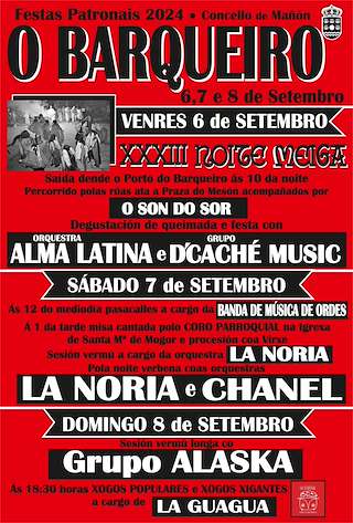 Festas Patronais do Barqueiro en Mañón