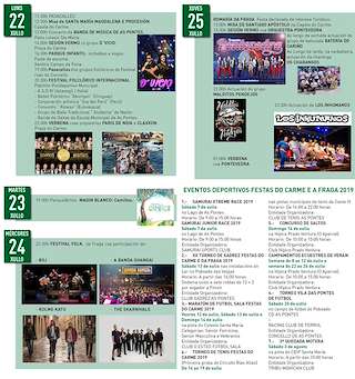 Festas do Carme e da Fraga en As Pontes de García Rodríguez