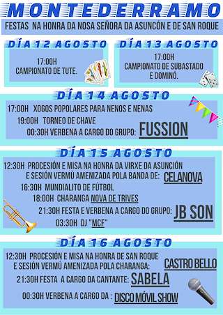 Festas Patronais (2026) en Montederramo