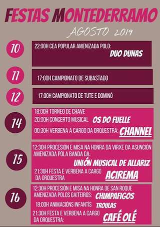 Festas Patronais (2026) en Montederramo