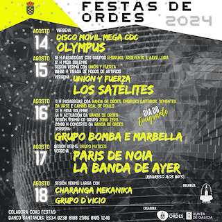 Festas Patronais en Ordes