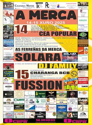 Fechas, información, programa, cartel, imágenes, mapa y ubicación de Festas A Merca