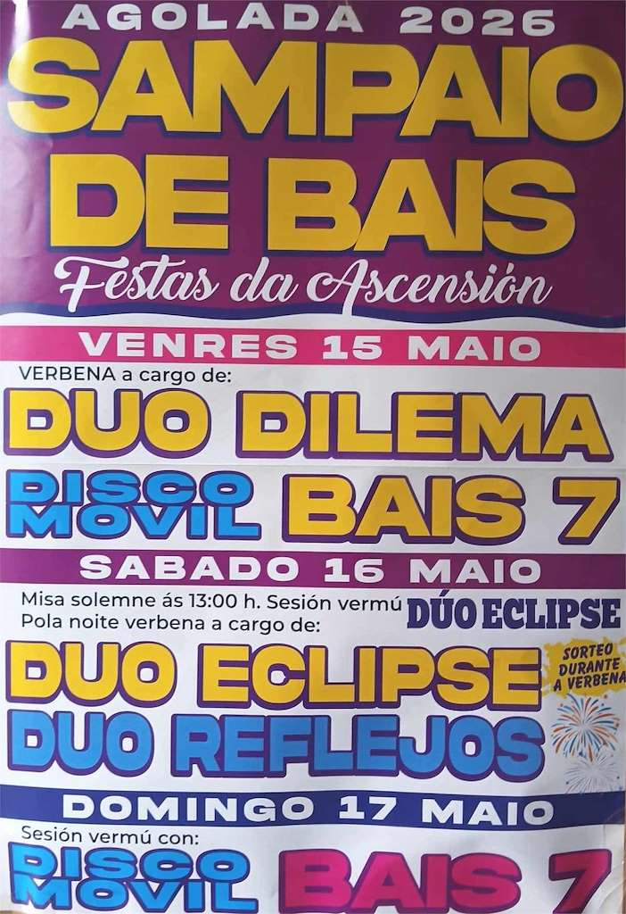 Festas da Ascensión de Sampaio de Bais  (2026) en Agolada