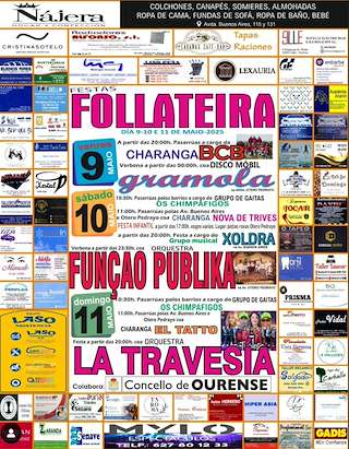 Fechas, información, programa, cartel, imágenes, mapa y ubicación de Festas da Follateira  en  Ourense