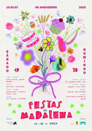 Fechas, información, programa, cartel, imágenes, mapa y ubicación de Festas da Madalena de Anguieiros  en  Quiroga