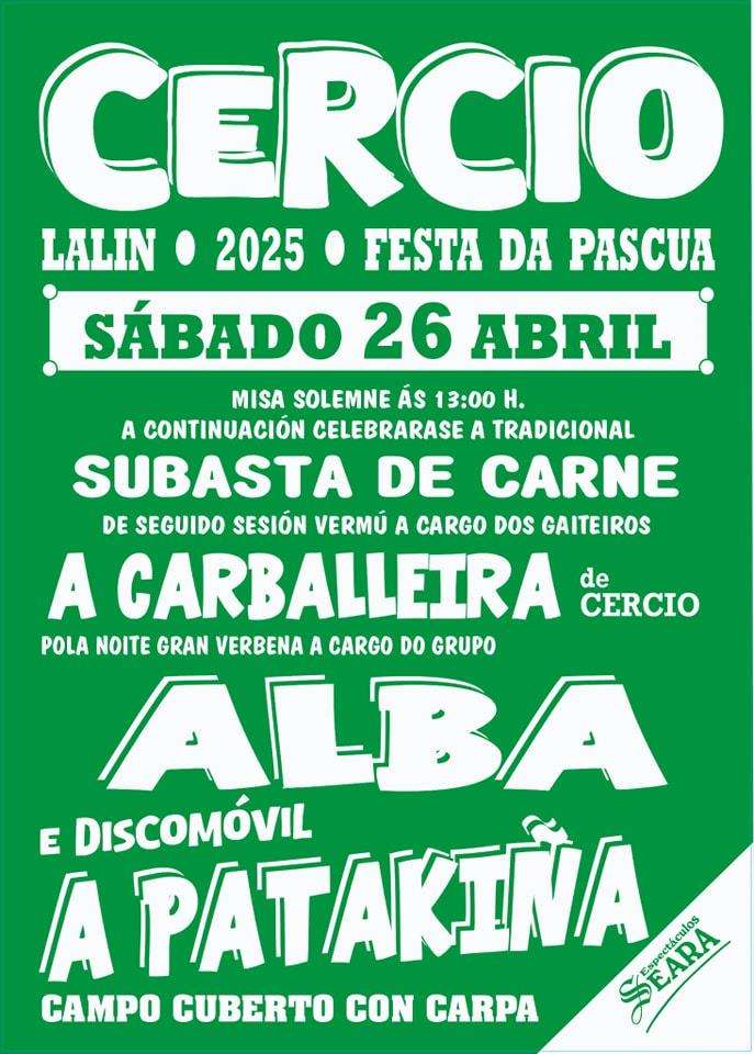 Festas da Pascua de Ecce Homo de Cercio (2025) en Lalín