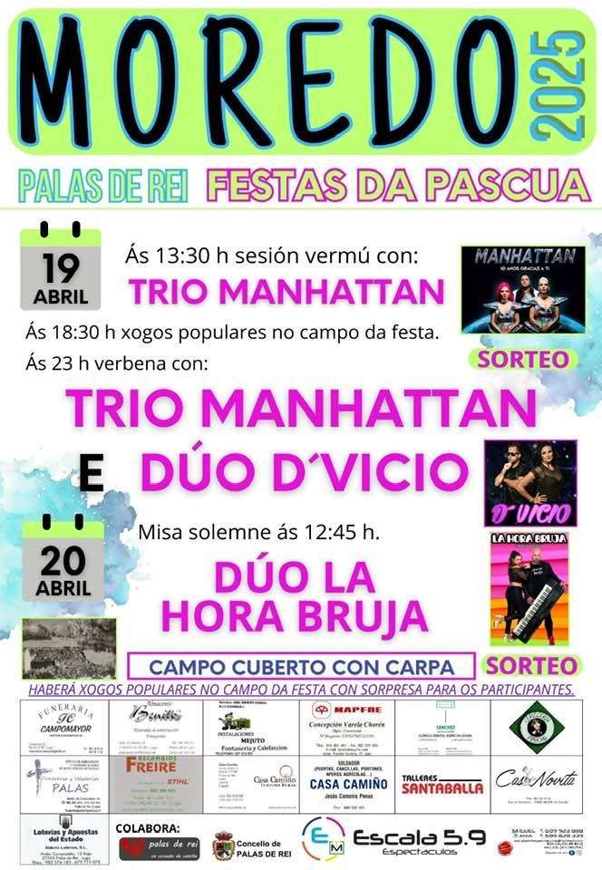 Festas da Pascua de Moredo (2025) en Palas de Rei