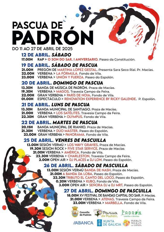 Festas da Pascua (2025) en Padrón