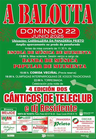 Fechas, información, programa, cartel, imágenes, mapa y ubicación de Festas de A Balouta  en  Lalín