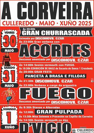 Fechas, información, programa, cartel, imágenes, mapa y ubicación de Festas de A Corveira  en  Culleredo
