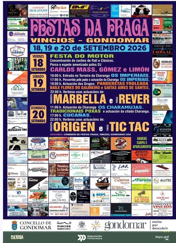 Festas de A Fraga de Vincios (2026) en Gondomar