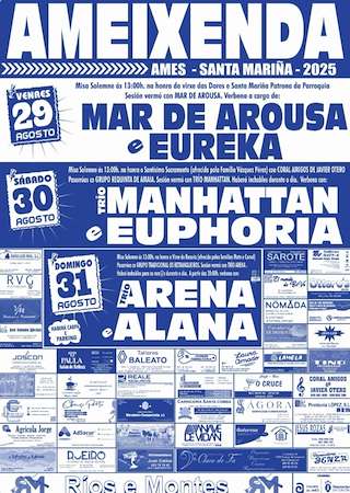 Fechas, información, programa, cartel, imágenes, mapa y ubicación de Festas de Ameixenda  en  Ames