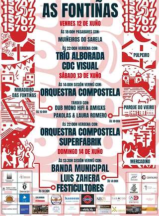 Fechas, información, programa, cartel, imágenes, mapa y ubicación de Festas de As Fontiñas (2026)  en  Santiago de Compostela
