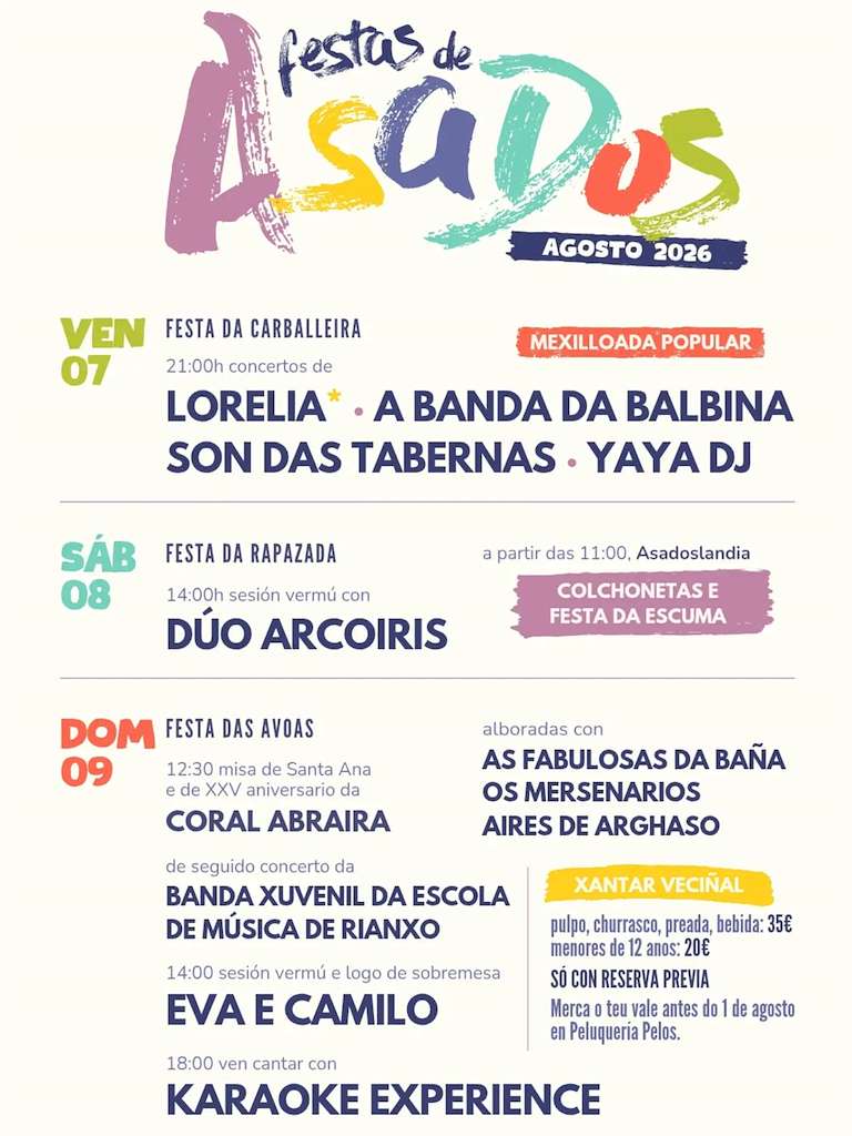 Festas de Asados (2026) en Rianxo