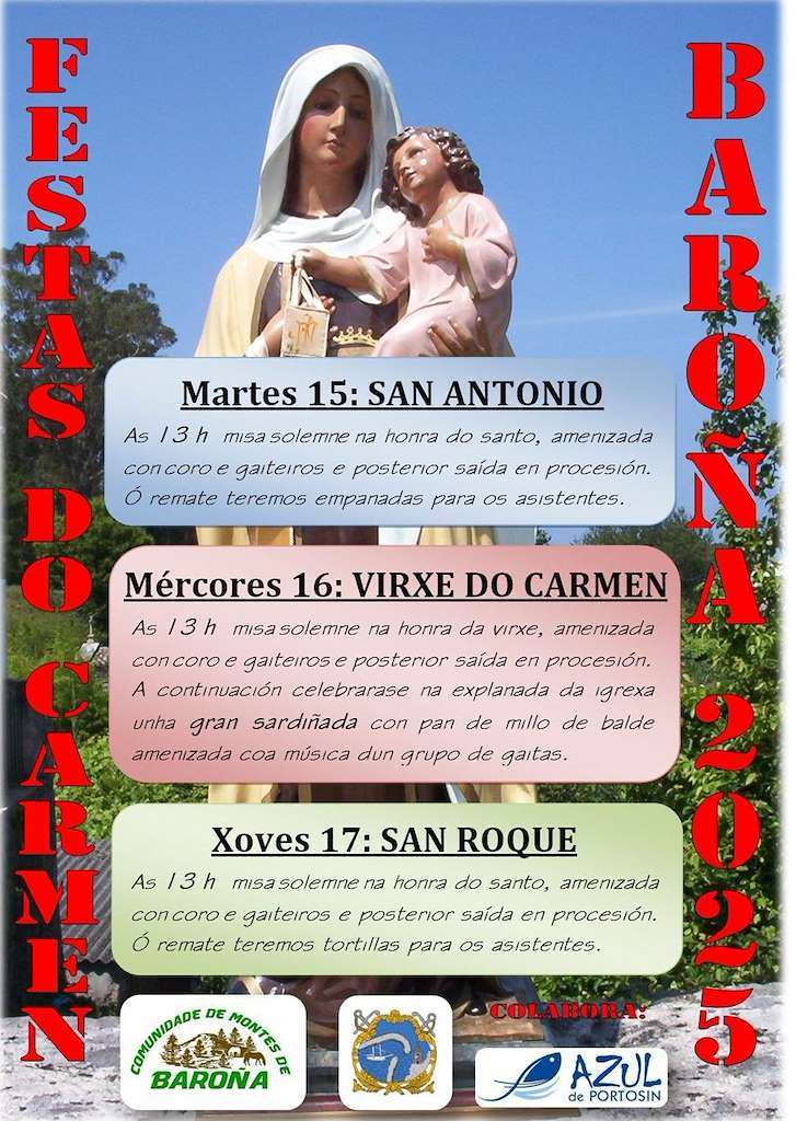 Festas de Baroña en Porto do Son