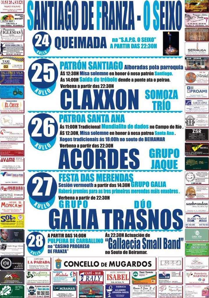 Festas de Beiramar - Santiago Apóstol de Franza en Mugardos