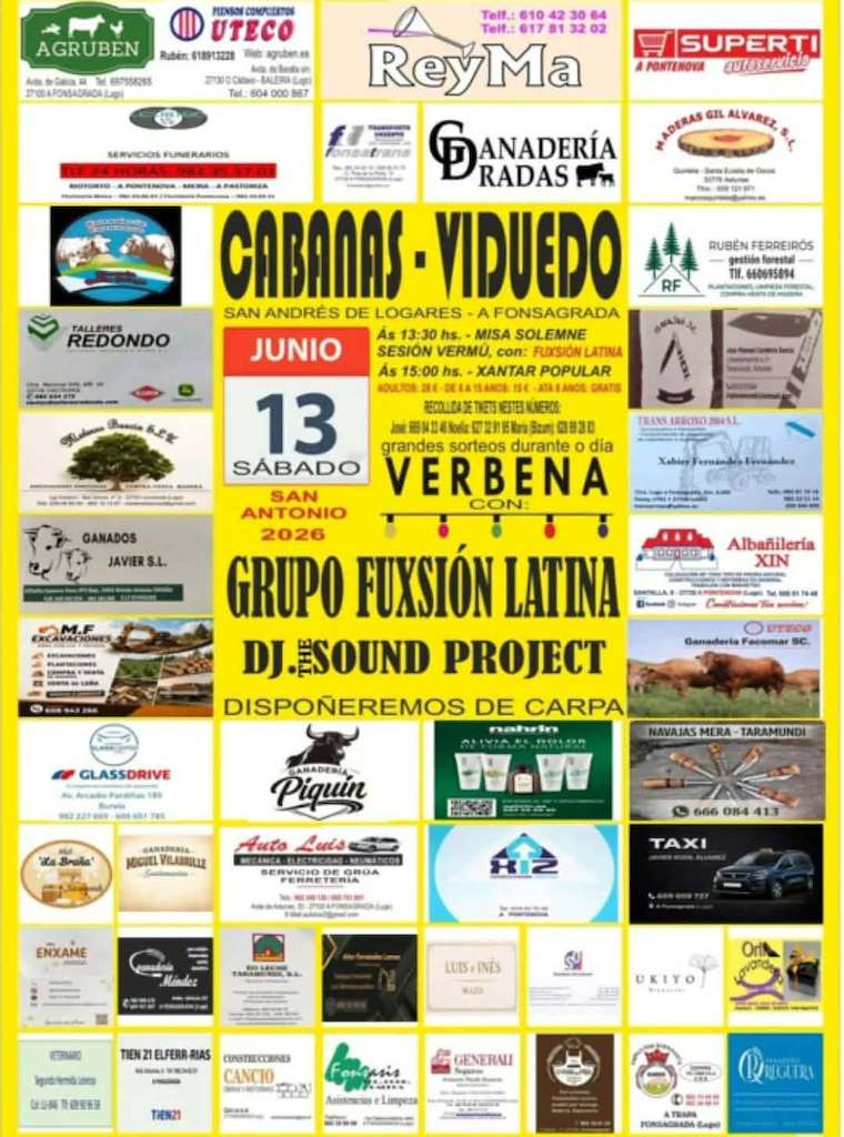 Festas de Cabanas - Viduedo (2026) en A Fonsagrada