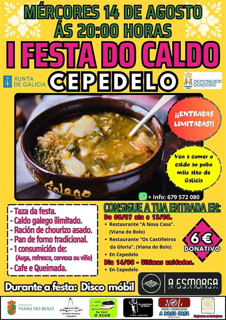 Festas de Cepedelo - I Festa do Caldo en Viana do Bolo