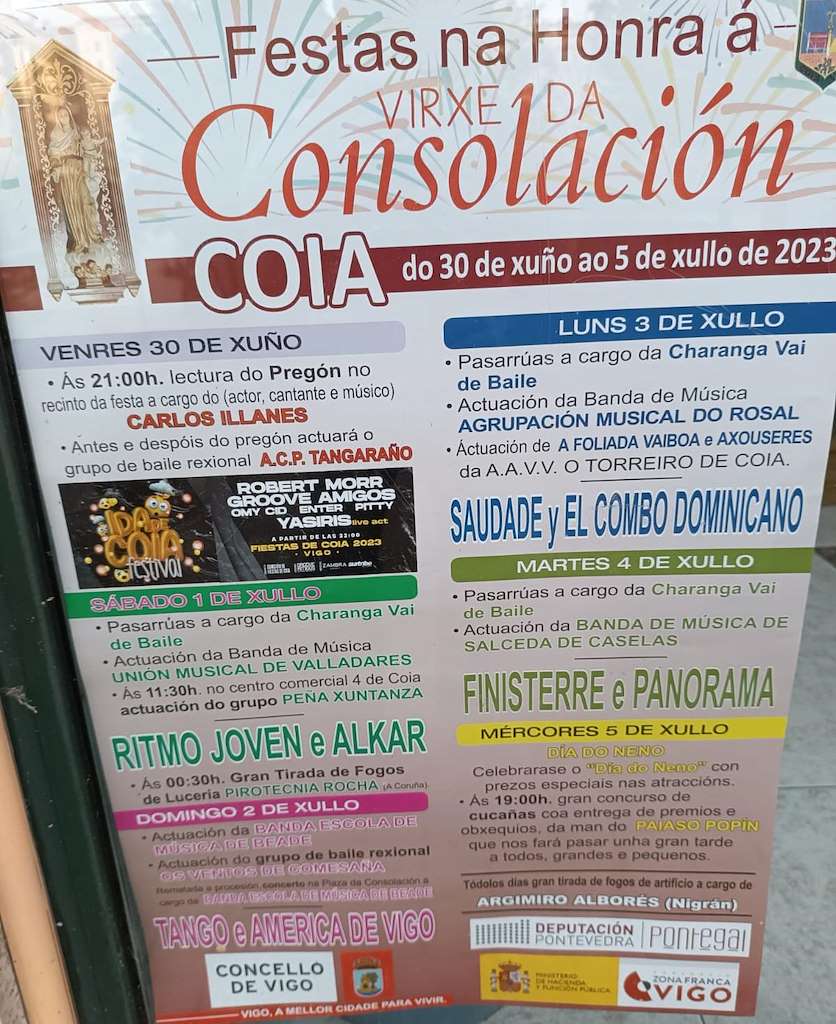 Festas de Coia - Virxe da Consolación en Vigo