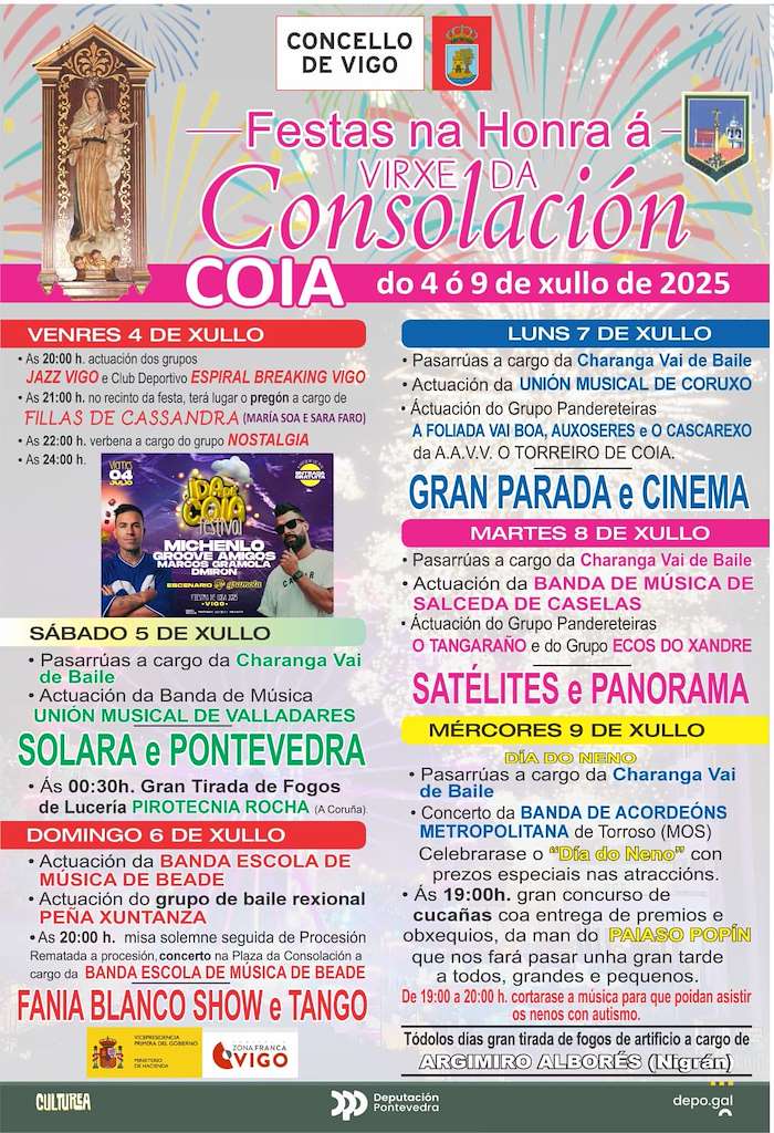 Festas de Coia - Virxe da Consolación (2025) en Vigo