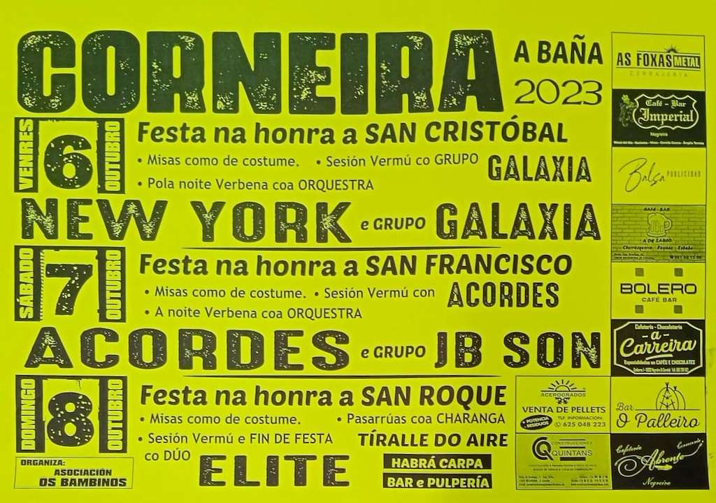 Festas de Corneira (2022) en A Baña
