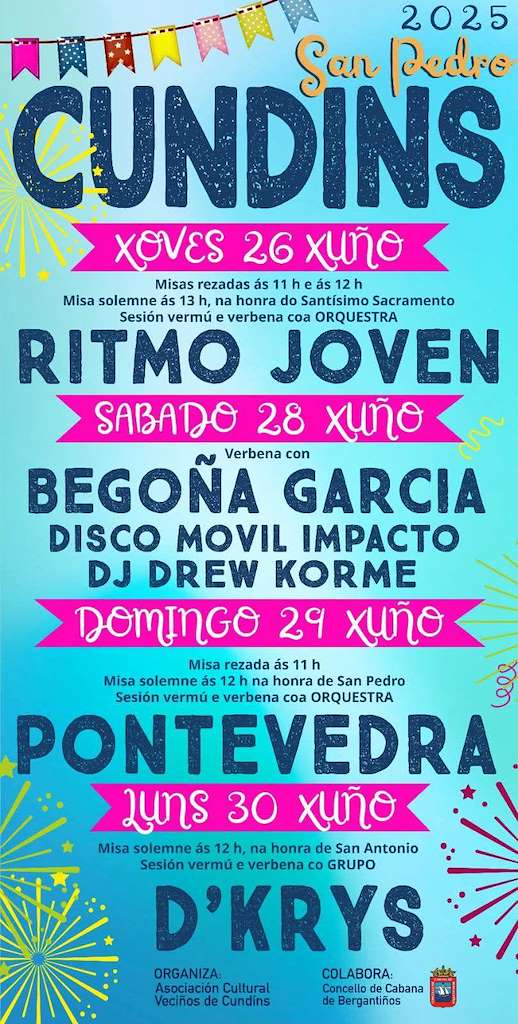 Festas de Cundíns en Cabana de Bergantiños