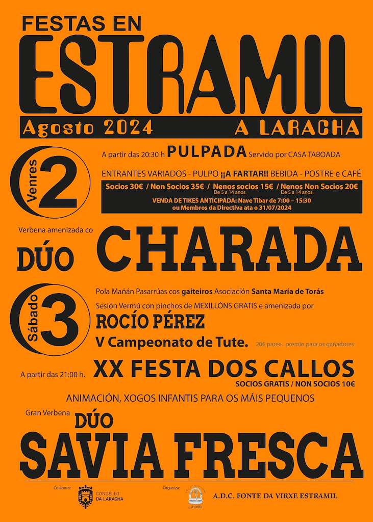 Festas de Estramil - XX Festa dos Callos  en Laracha