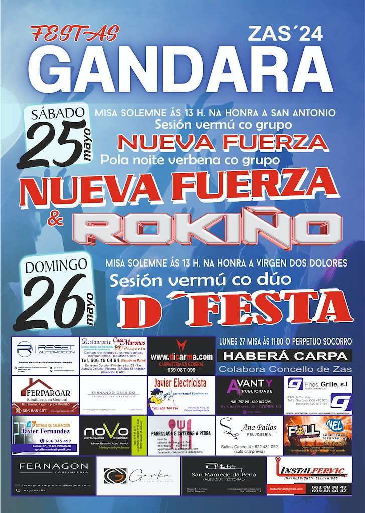 Festas de Gándara (2024) en Zas