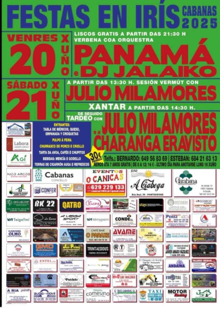 Festas de Irís (2025) en Cabanas