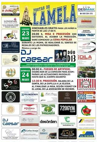 Fechas, información, programa, cartel, imágenes, mapa y ubicación de Festas de Lamela  (2026)  en  O Pereiro de Aguiar