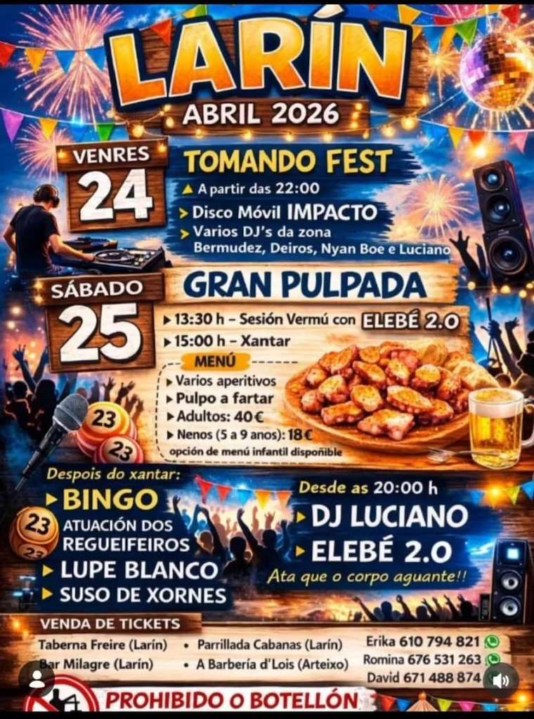 Festas de Larín (2026) en Arteixo