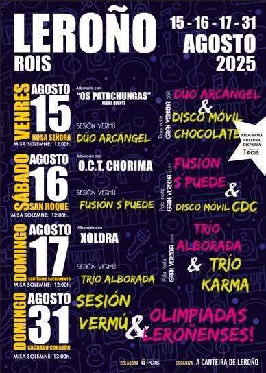 Festas de Leroño (2025) en Rois