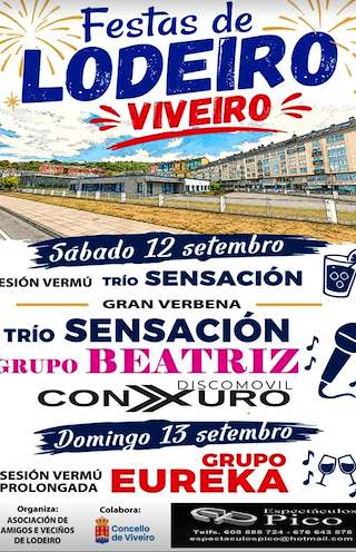 Fechas, información, programa, cartel, imágenes, mapa y ubicación de Festas de Lodeiro  (2026)  en  Viveiro