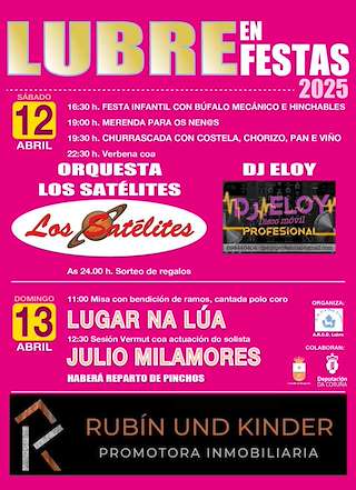 Fechas, información, programa, cartel, imágenes, mapa y ubicación de Festas de Lubre  en  Bergondo