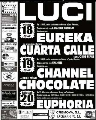 Fechas, información, programa, cartel, imágenes, mapa y ubicación de Festas de Lucí  en  Teo