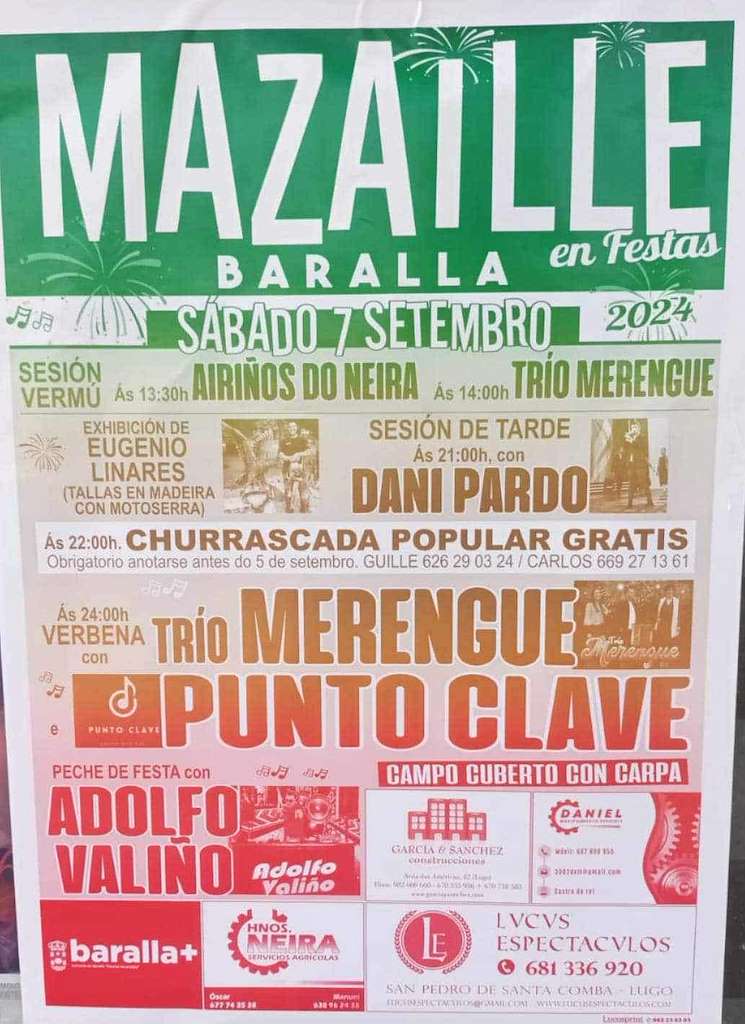 Festas de Mazaílle en Baralla