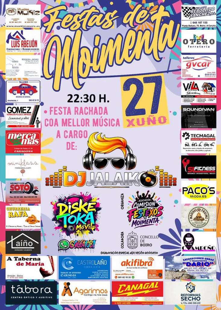 Festas de Moímenta (2026) en Boiro