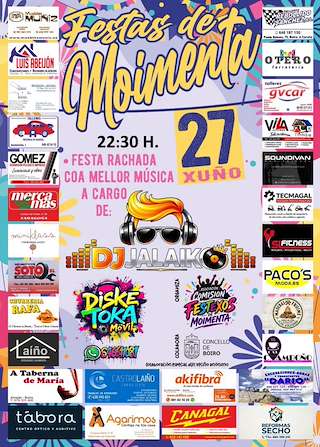 Fechas, información, programa, cartel, imágenes, mapa y ubicación de Festas de Moímenta (2026) en Boiro