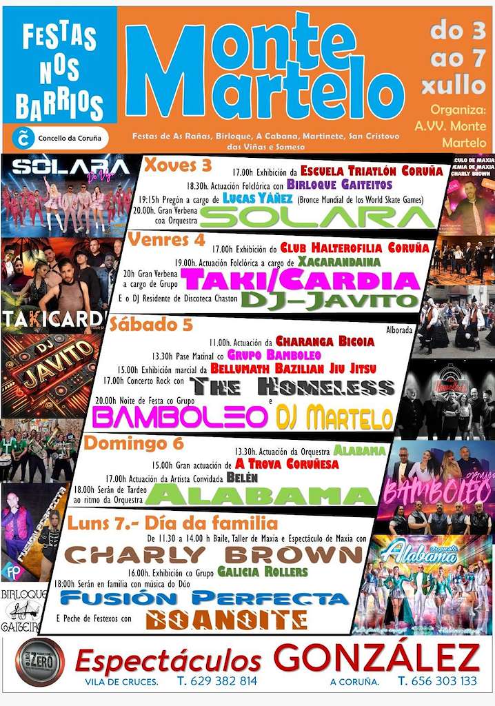 Festas de Monte Martelo (2025) en A Coruña
