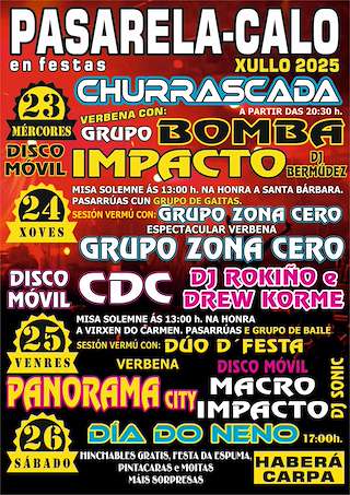 Fechas, información, programa, cartel, imágenes, mapa y ubicación de Festas de Pasarela  (2026)  en  Vimianzo
