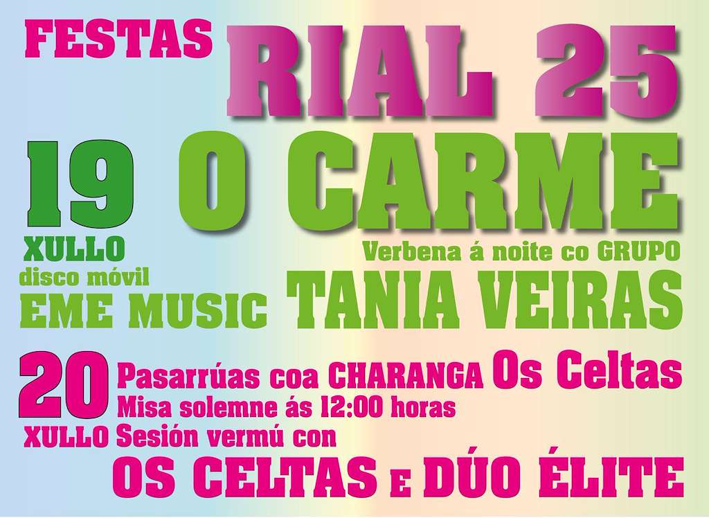Festas de San Cristovo e do Carme de Rial en Val do Dubra