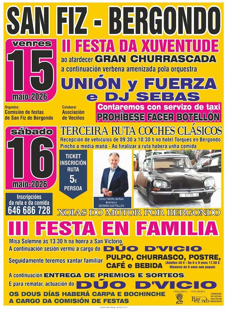 Festas de San Finz (2026) en Bergondo