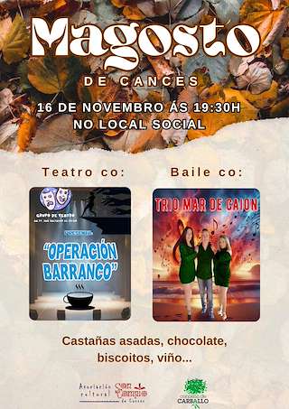 Fechas, información, programa, cartel, imágenes, mapa y ubicación de Festas de San Martiño - Magosto de Cances  en  Carballo