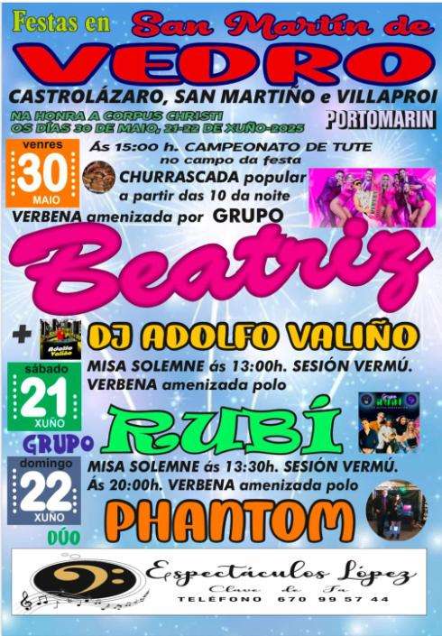 Festas de San Martín de Vedro (2025) en Portomarín